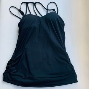 NWT! ATHLETA AQUALUX Tankini Black XXS